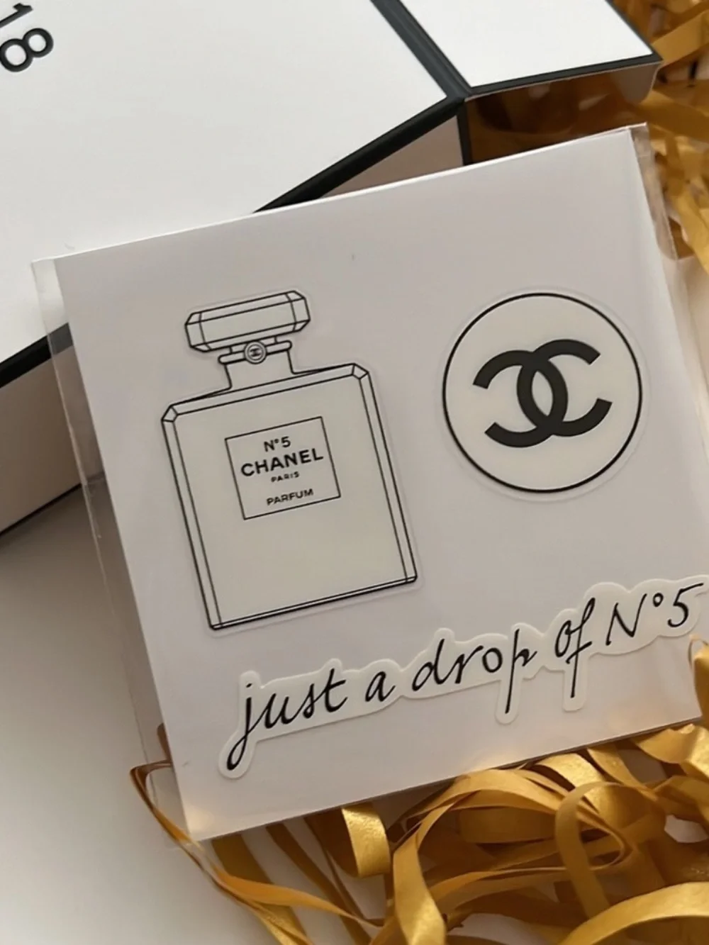 CHANEL N°5 Limited Edition Sticker & Embroidered Patch Bundle - Just A Drop